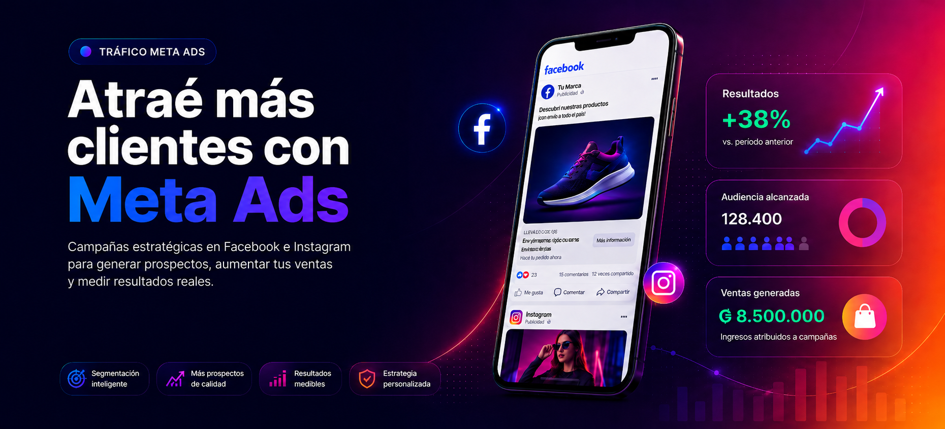 Campañas de tráfico con Meta Ads en Facebook e Instagram